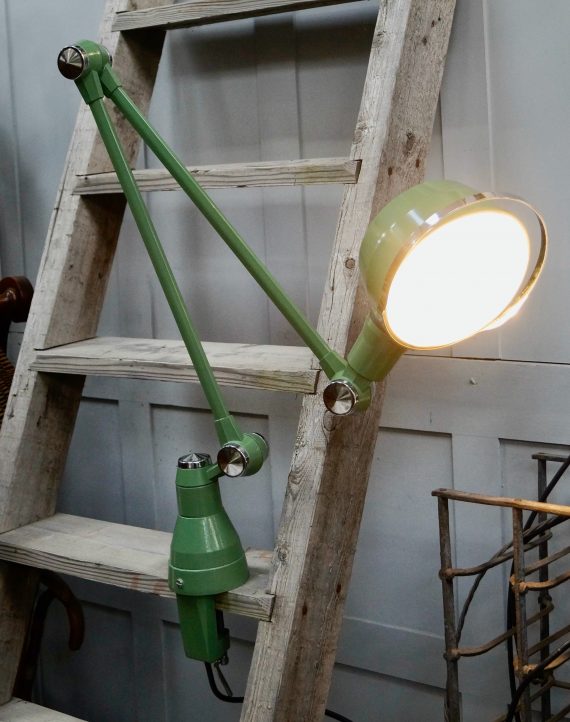 Vintage Articulated Factory Task Lamp By Jielde (SOLD)