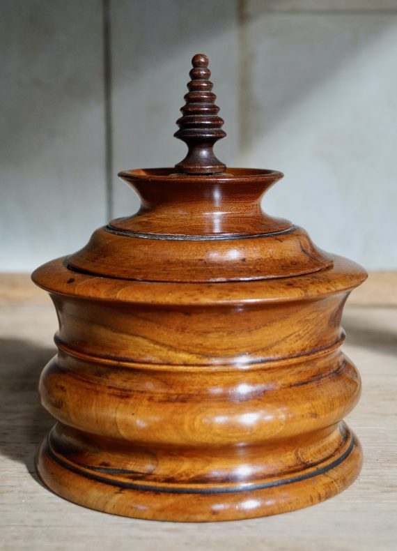 Antique Treen 19th Century Dutch Tobacco Jar (SOLD)
