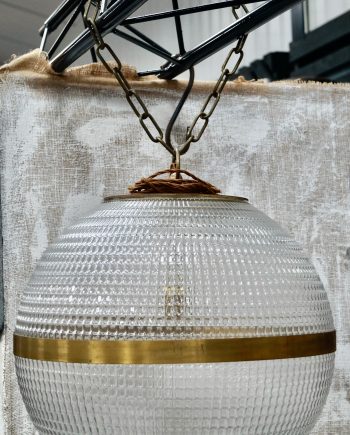 Vintage Parisian Holophane Prismatic Globe Lights (SOLD)