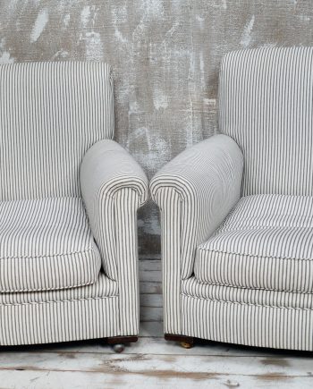 19th Century Howard and Sons Style Library Armchairs (SOLD)