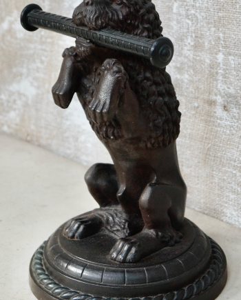 French Antique Cast Iron “Begging Dog” Door Stop (HOLD)
