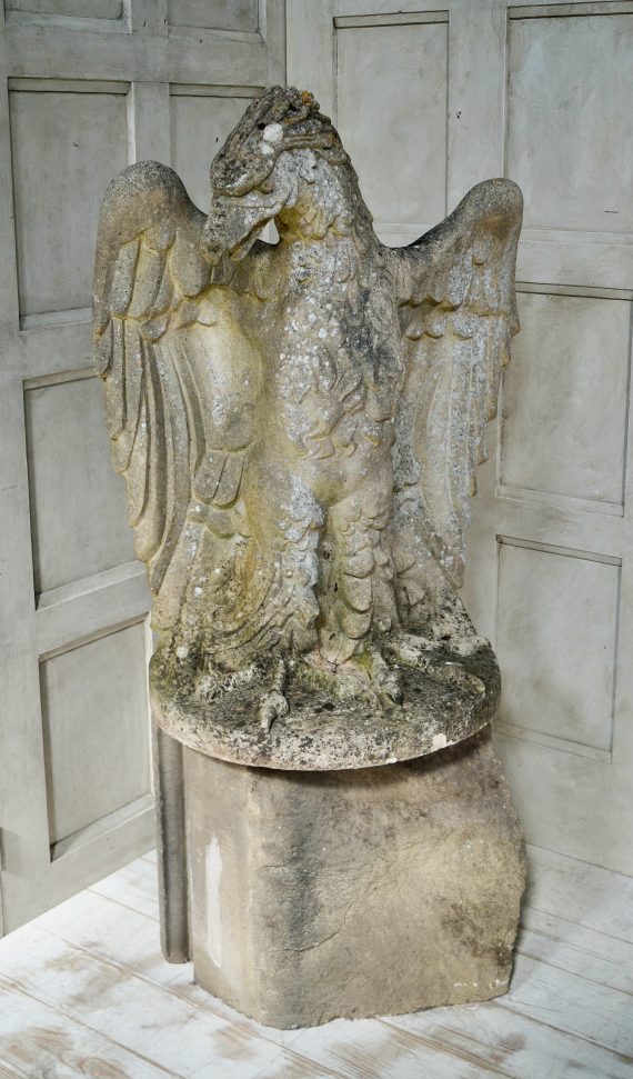 Turn Of The Century Stone Eagle Statue (SOLD)