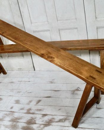 Turn of The Century French Provincial Trestle Bench