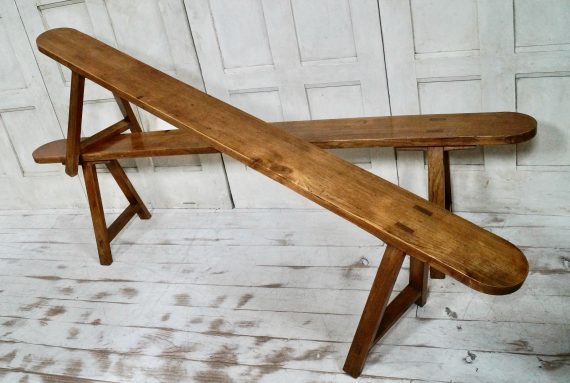 Turn of The Century French Provincial Trestle Bench