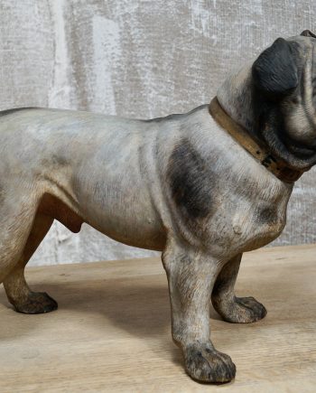 Victorian Terracotta Bulldog Statue