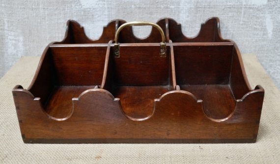Georgian Mahogany 6 Bottle Carrier/Caddy (SOLD)