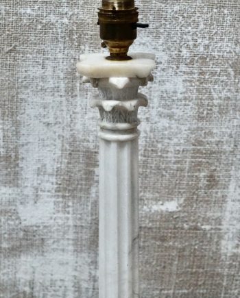 Victorian Carrara Marble Corinthian Table Lamp (SOLD)