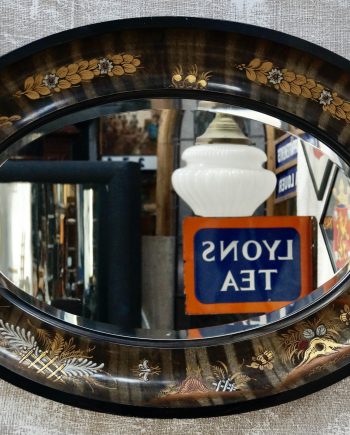 Large Chinoiserie Oval Wall Mirror (SOLD)