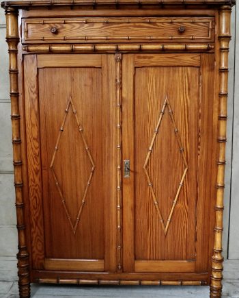 Early 20th Century French Faux Bamboo Tallboy (SOLD)