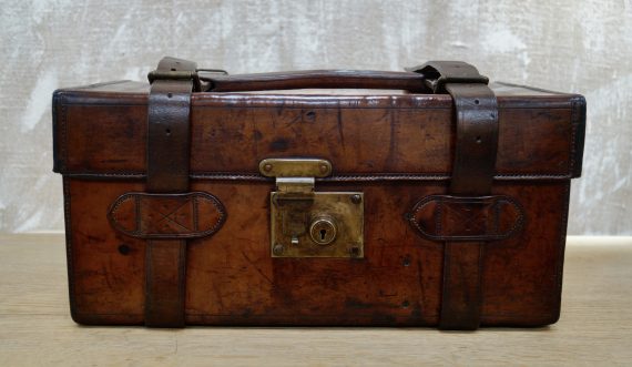 Antique Leather Fishing Tackle Case by Farlow & Co (SOLD)