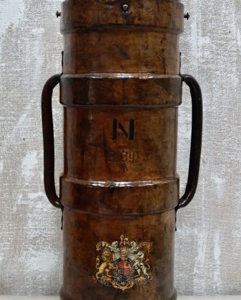 Antique Royal Canadian Dragoons Leather Cordite Carrier (SOLD)