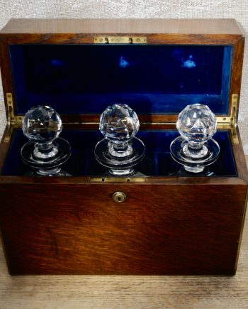 Victorian Army Navy Oak Tantalus (SOLD)