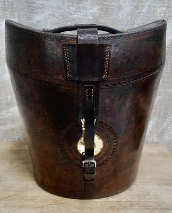 Victorian Scott & Co Gentleman’s Triple Leather Hat Bucket