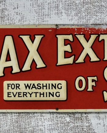 Vintage Borax Extract Of Soap Advertising Sign (SOLD)
