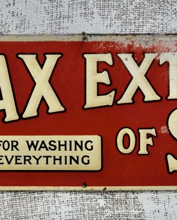 Vintage Borax Extract Of Soap Advertising Sign (SOLD)
