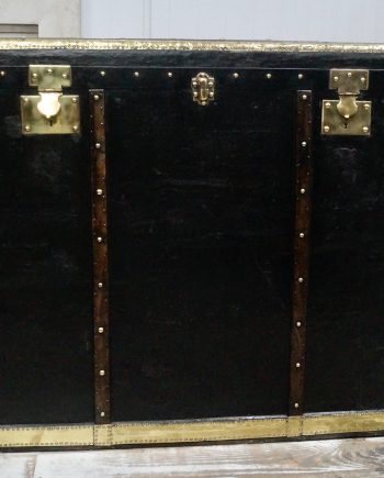 Victorian Oiled Canvas Travel Trunk