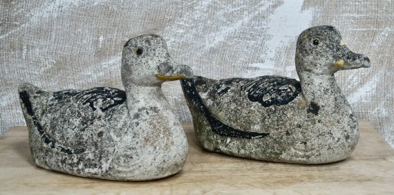 A Pair of Vintage Stone Ducks (SOLD)