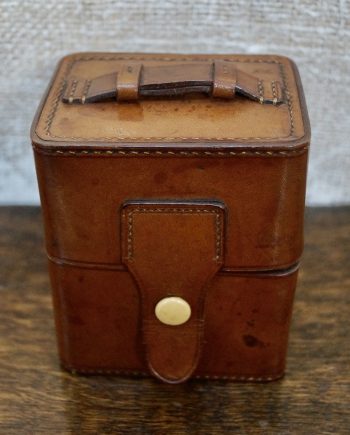 Antique Travel Cologne Bottle Case