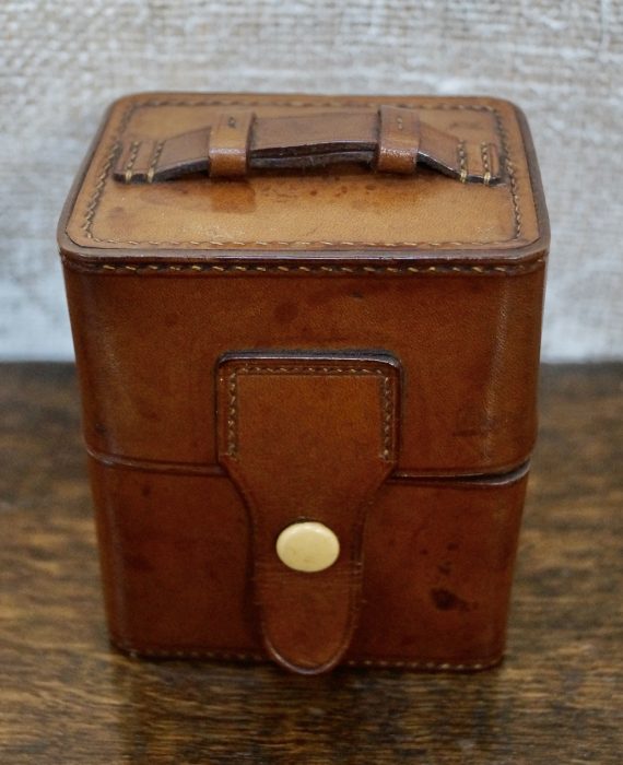 Antique Travel Cologne Bottle Case