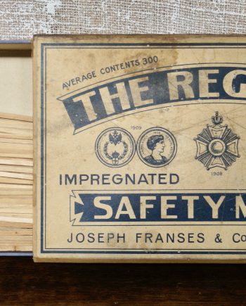 Rare Extra Large Antique Advertising Matchbox