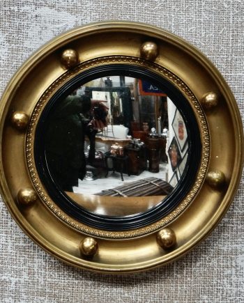 Edwardian Gilt Convex Mirror (SOLD)