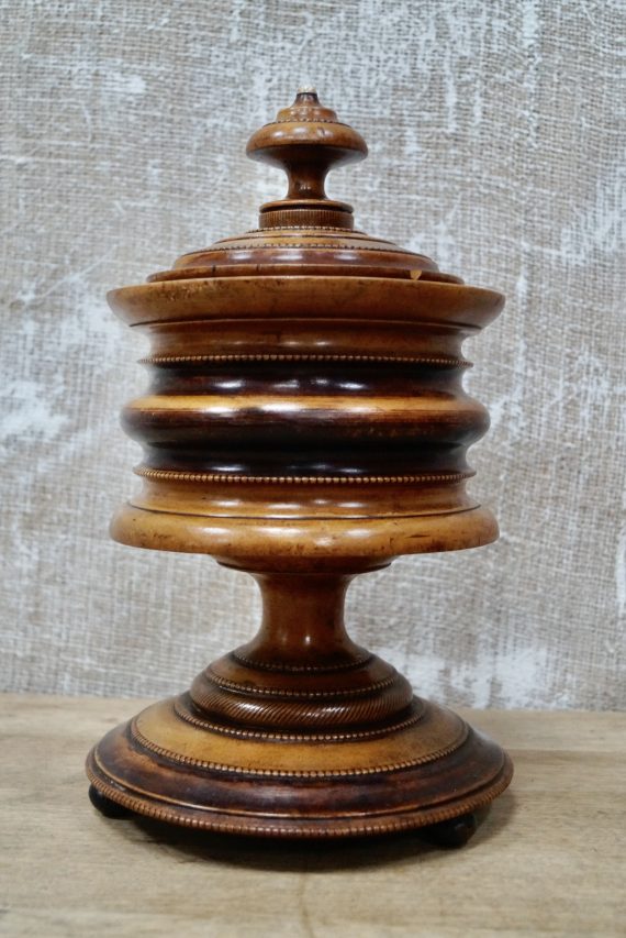 Antique Treen 19th Century Dutch Tobacco Jar (SOLD)