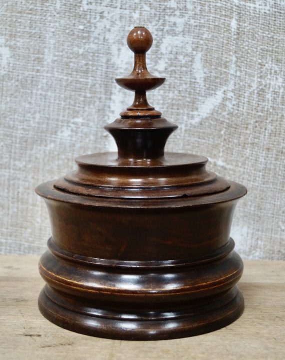 Antique Treen 19th Century Dutch Tobacco Jar (SOLD)