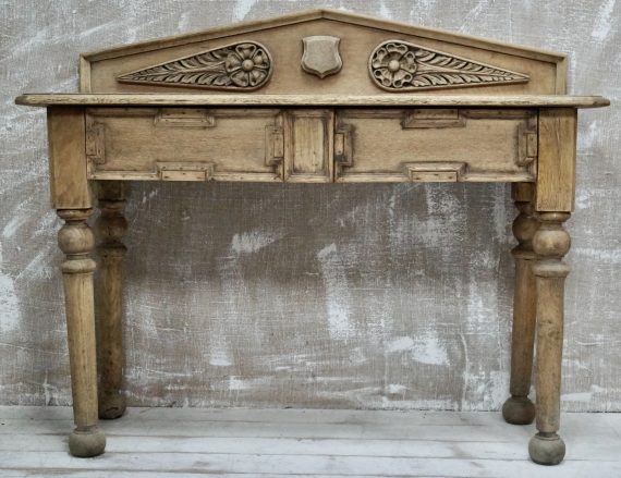 Victorian Bleached Oak Hall Table (SOLD)