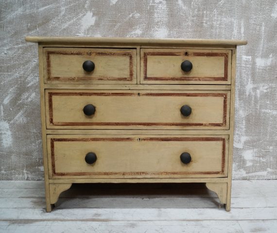 Victorian Painted Chest Of Drawers (SOLD)