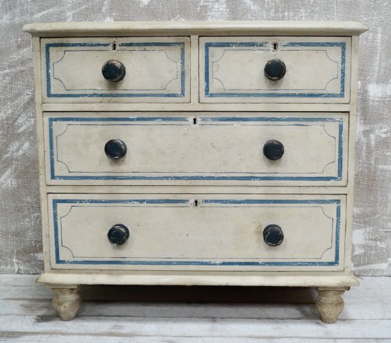 Victorian Painted Chest Of Drawers (SOLD)