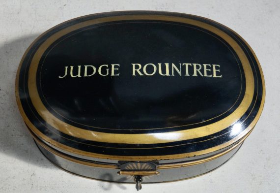 Antique Oval Judges Wig Tin (SOLD)