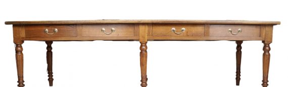 Solid Oak Drapers Table (SOLD)