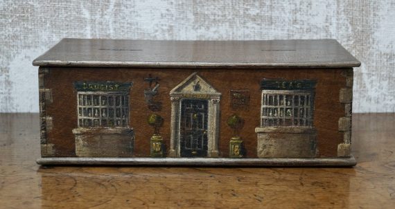 Victorian Hand Painted Money Box (SOLD)