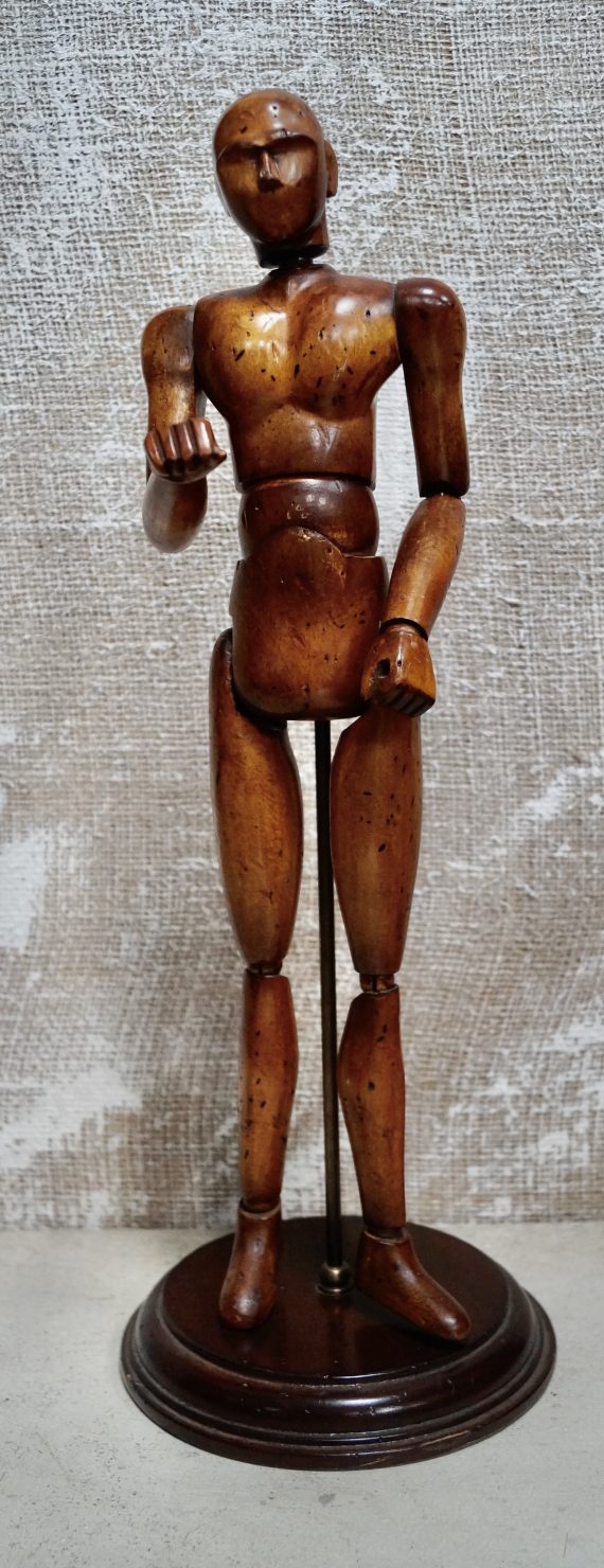 Antique Articulated Artist Model On Stand