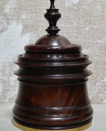 19th Century Lignum Vitae Dutch Tobacco Jar (SOLD)