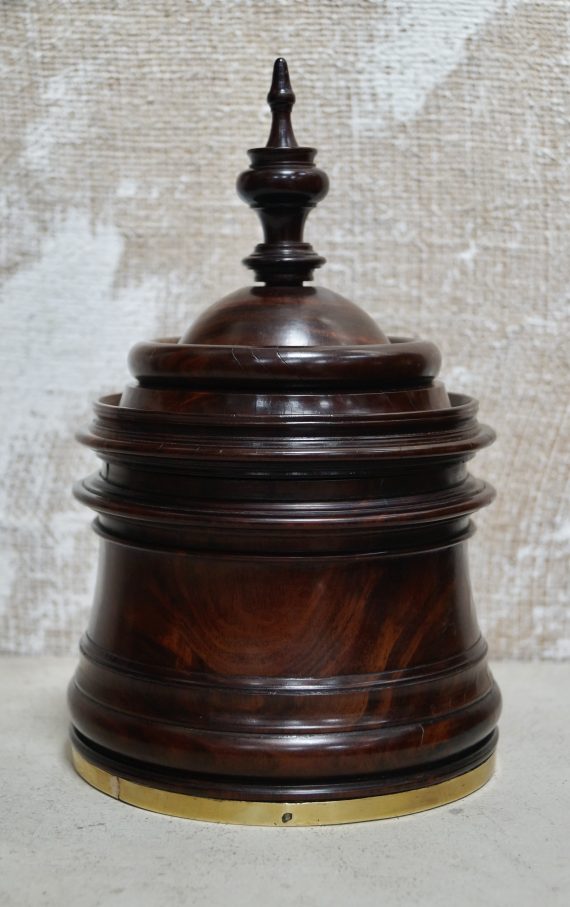 19th Century Lignum Vitae Dutch Tobacco Jar (SOLD)