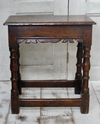 Georgian Oak Joint Stool (SOLD)