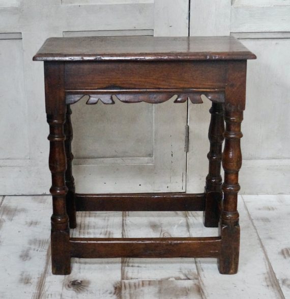 Georgian Oak Joint Stool (SOLD)