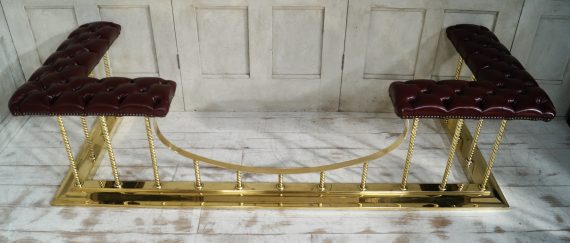 Victorian Leather & Brass Club Fender (SOLD)
