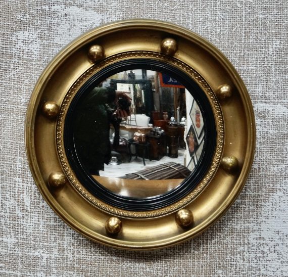 Edwardian Gilt Convex Mirror (SOLD)