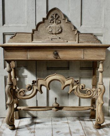 Victorian Bleached Oak Hall Table (SOLD)