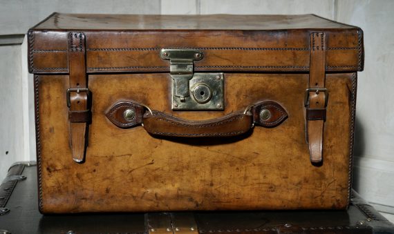 Army & Navy Leather Hat Box (SOLD)