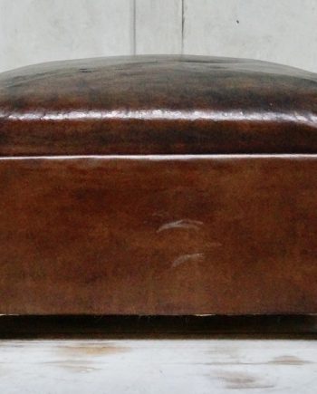 Antique Leather Footstool (SOLD)