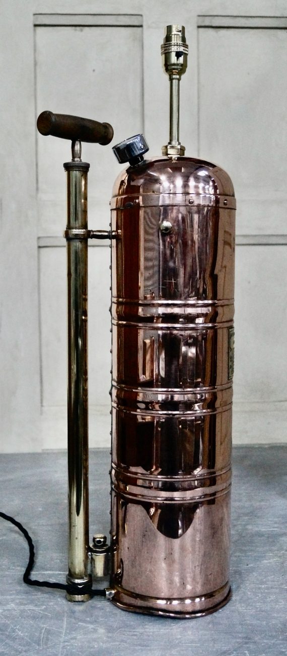 Antique Muratori Brass & Copper Garden Sprayer Lamp