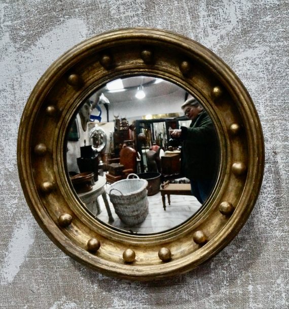 Regency Gilt Convex Mirror (SOLD)