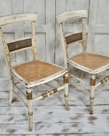 Pair of Regency Cane Side Chairs