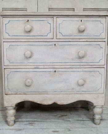 Victorian Painted Chest Of Drawers (SOLD)