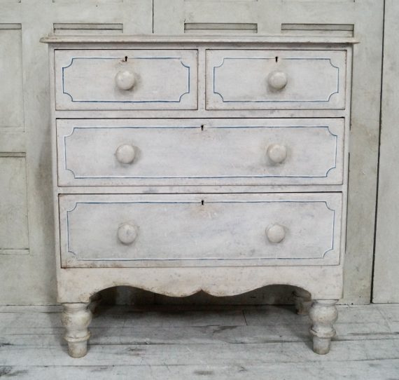 Victorian Painted Chest Of Drawers (SOLD)