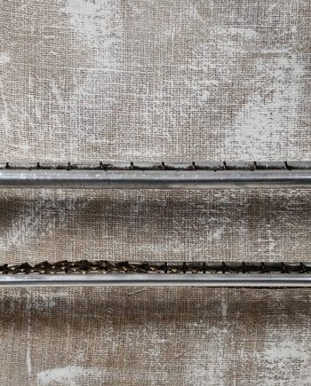 Antique Aluminium Train Carriage Luggage Rack (SOLD)