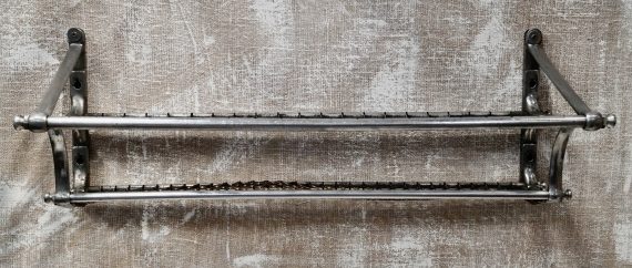 Antique Aluminium Train Carriage Luggage Rack (SOLD)